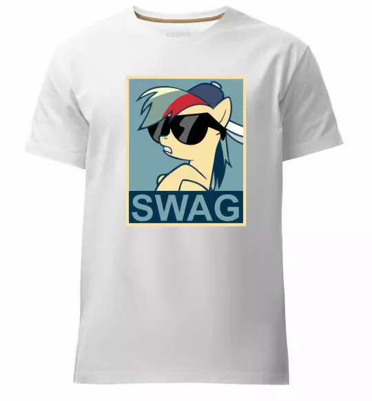 Чоловіча преміум футболка Pony swag Білий фото