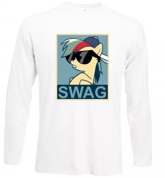 Лонгслив Pony swag Белый фото