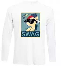 Лонгслів Swag penguin Білий фото