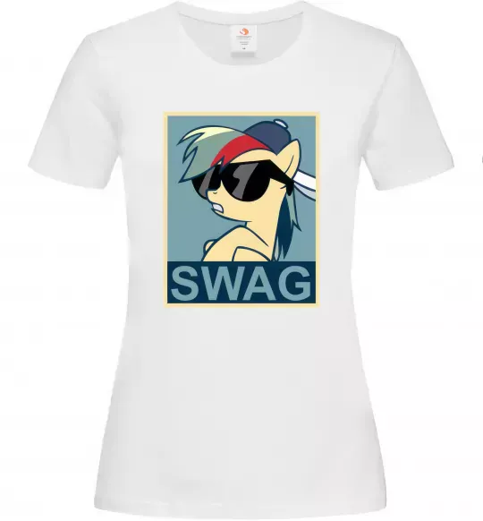 Женская футболка Pony swag Белый фото