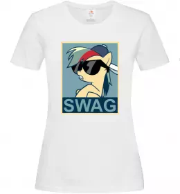 Женская футболка Pony swag Белый фото