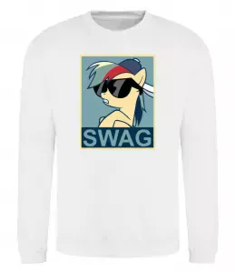 Свитшот Pony swag Белый фото