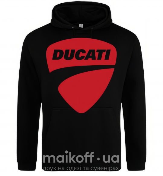 Чоловіча толстовка (худі) Ducati Чорний фото