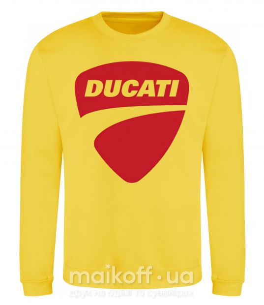 Світшот Ducati Сонячно жовтий фото