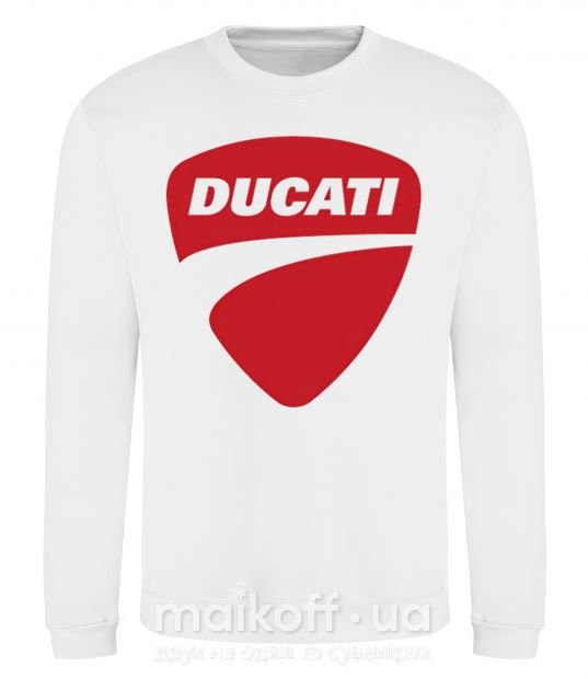 Світшот Ducati Білий фото