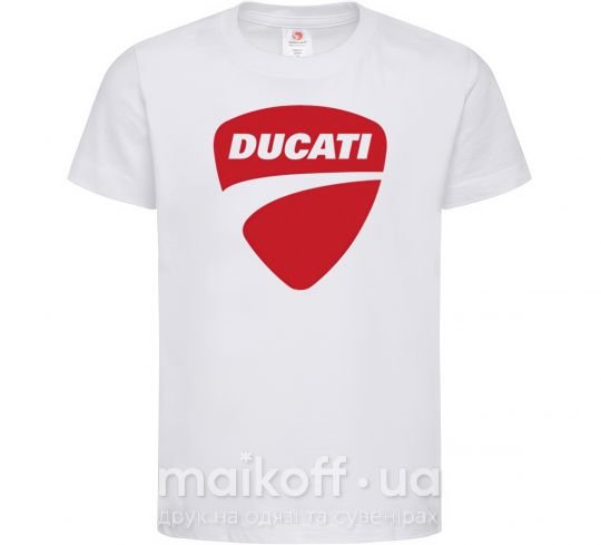 Дитяча футболка Ducati Білий фото