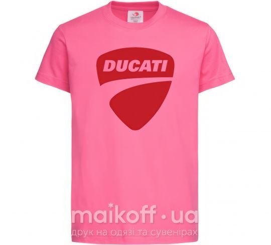 Детская футболка Ducati Ярко-розовый фото