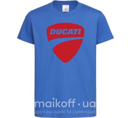 Детская футболка Ducati Ярко-синий фото