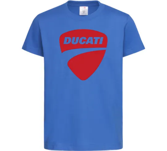 Дитяча футболка Ducati Яскраво-синій фото
