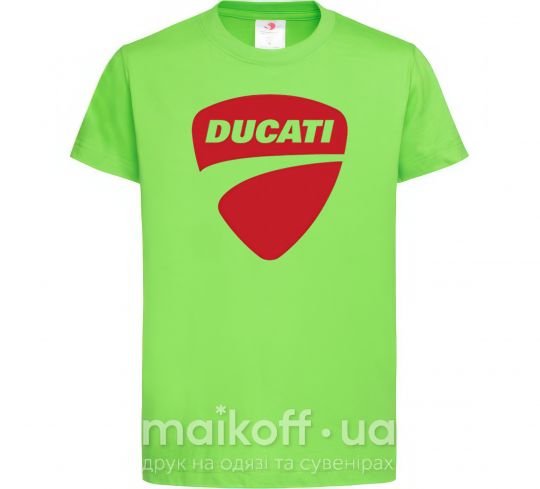 Дитяча футболка Ducati Лаймовий фото