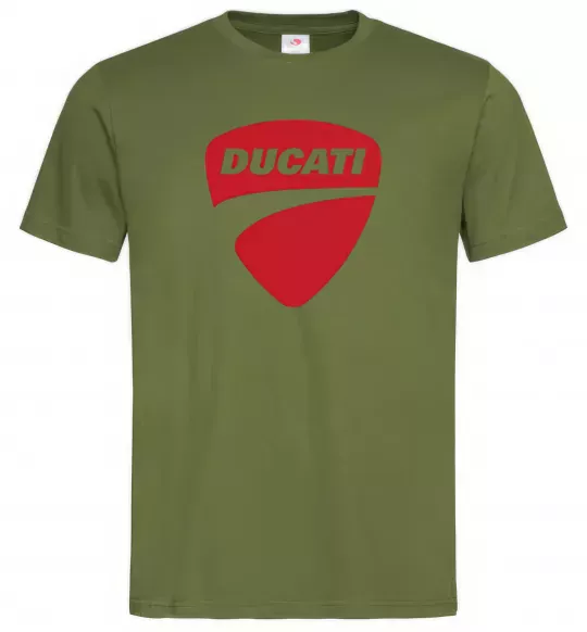 Мужская футболка Ducati Оливковый фото