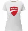 Женская премиум футболка Ducati Белый фото