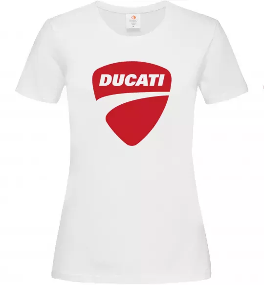 Женская футболка Ducati Белый фото