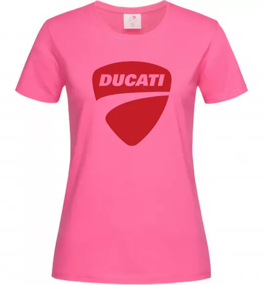Женская футболка Ducati Ярко-розовый фото