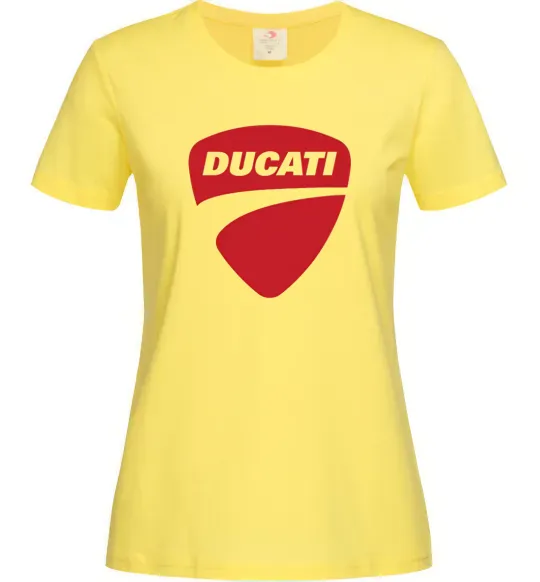 Женская футболка Ducati Лимонный фото