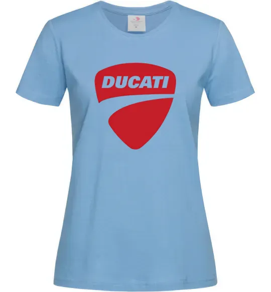 Женская футболка Ducati Голубой фото