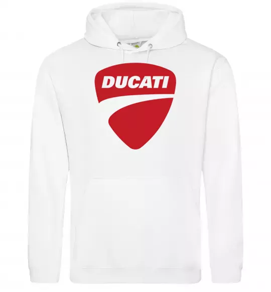 Мужская толстовка (худи) Ducati Белый фото