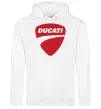 Мужская толстовка (худи) Ducati Белый Мужская толстовка (худи) Ducati Белый фото