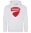 Женская толстовка (худи) Ducati Серый меланж Женская толстовка (худи) Ducati Серый меланж фото