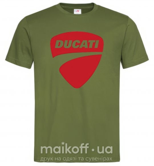 Мужская футболка Ducati Оливковый фото