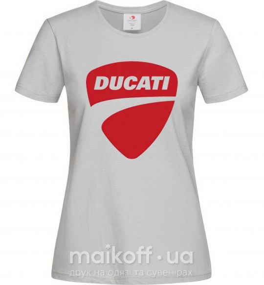 Жіноча футболка Ducati Сірий фото