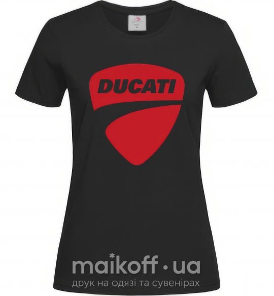 Женская футболка Ducati Черный фото