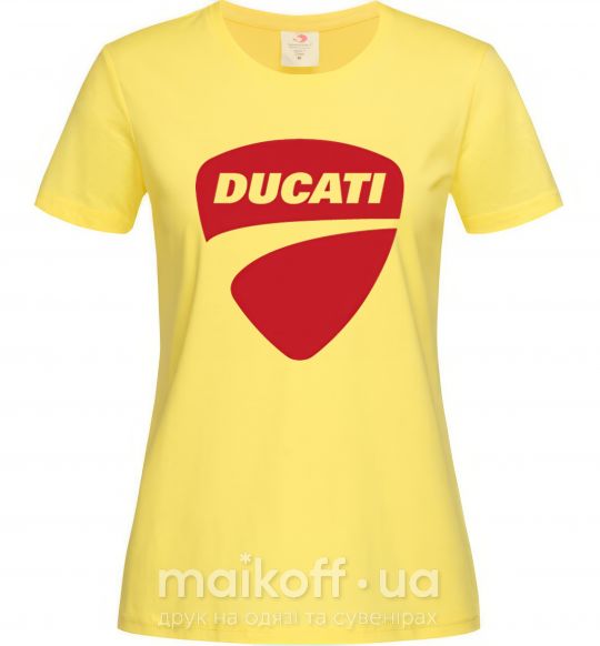 Женская футболка Ducati Лимонный фото