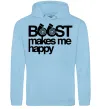 Чоловіча толстовка (худі) Boost happy Блакитний фото