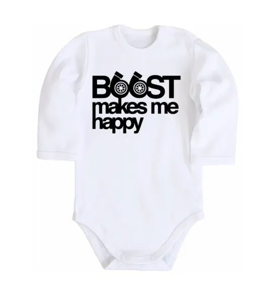 Дитячий бодік Boost happy Білий фото