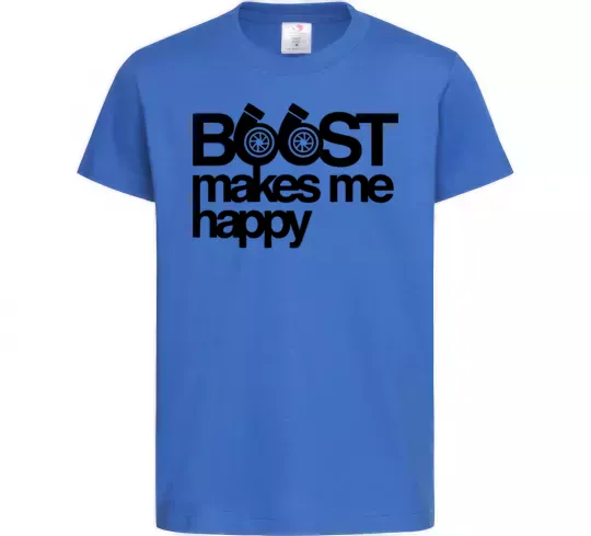 Детская футболка Boost happy Ярко-синий фото