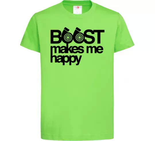 Детская футболка Boost happy Лаймовый фото