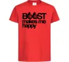 Детская футболка Boost happy Красный фото