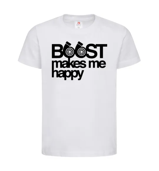 Дитяча футболка Boost happy Білий фото