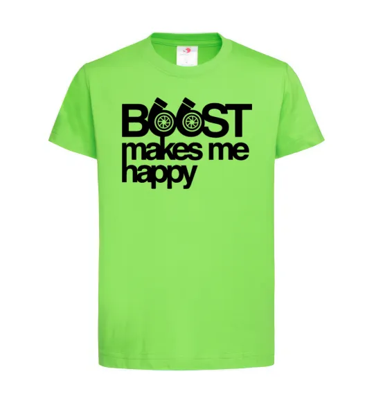 Дитяча футболка Boost happy Лаймовий фото