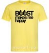 Чоловіча футболка Boost happy Лимонний фото
