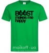 Мужская футболка Boost happy Зеленый фото