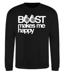 Свитшот Boost happy Черный фото