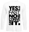 Реглан yes it's fast no you can't drive it Белый фото