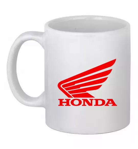 Чашка керамическая honda_bike Белый фото