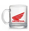 Чашка стеклянная honda_bike Прозрачный фото