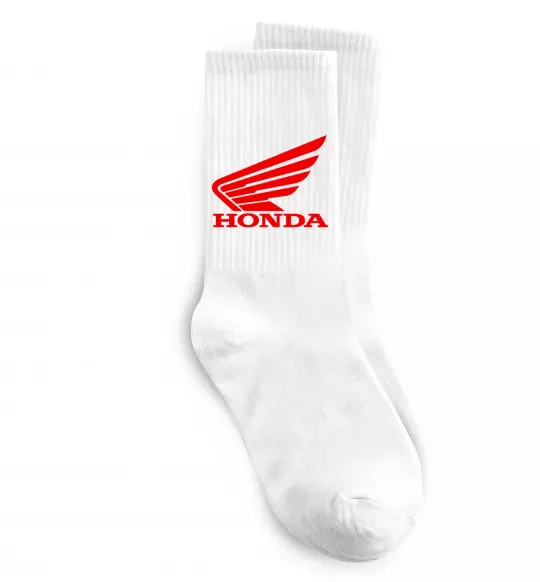 Шкарпетки honda_bike Білий фото