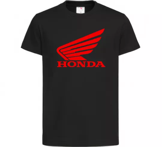 Дитяча футболка honda_bike Чорний фото