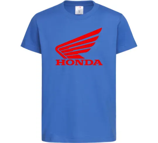 Дитяча футболка honda_bike Яскраво-синій фото