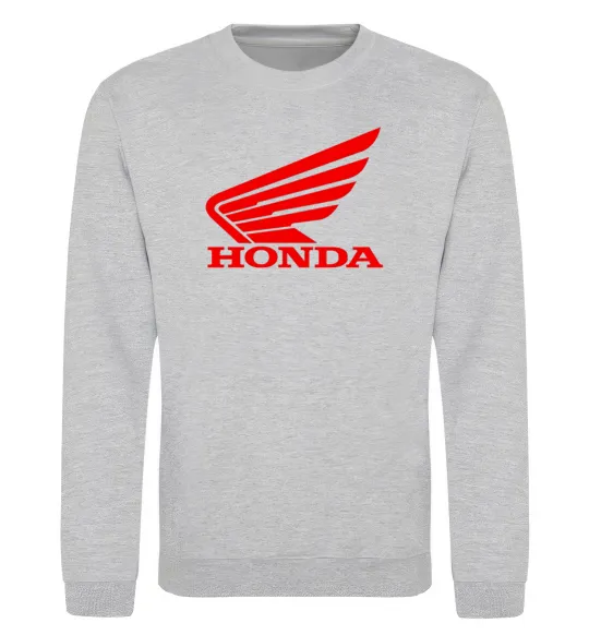 Світшот honda_bike Сірий меланж фото