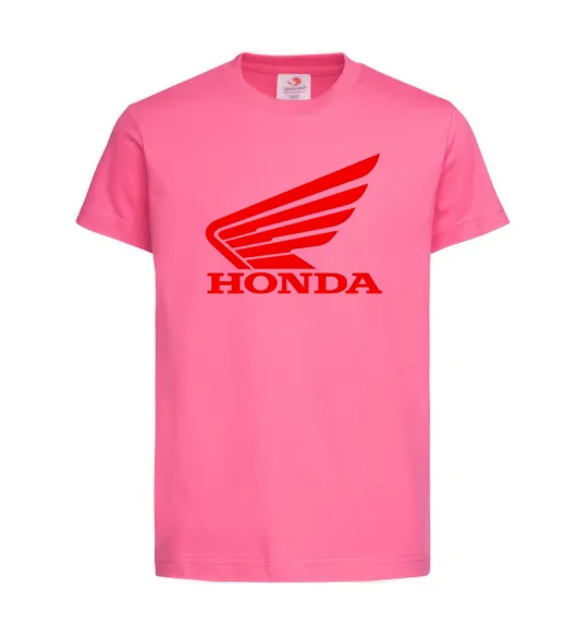 Детская футболка honda_bike Ярко-розовый фото