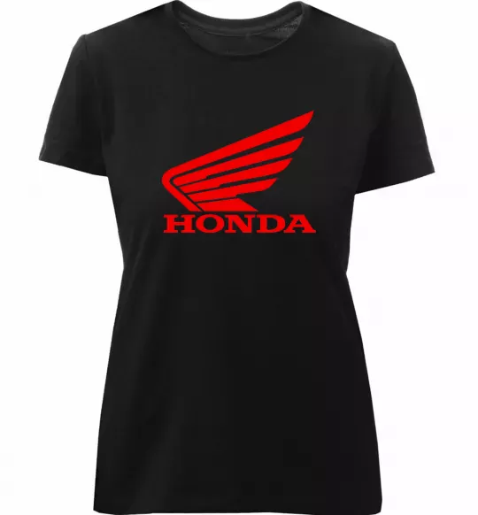 Женская премиум футболка honda_bike Черный фото