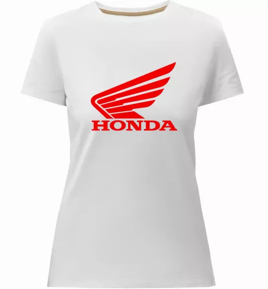 Женская премиум футболка honda_bike Белый фото