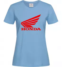 Женская футболка honda_bike Голубой фото