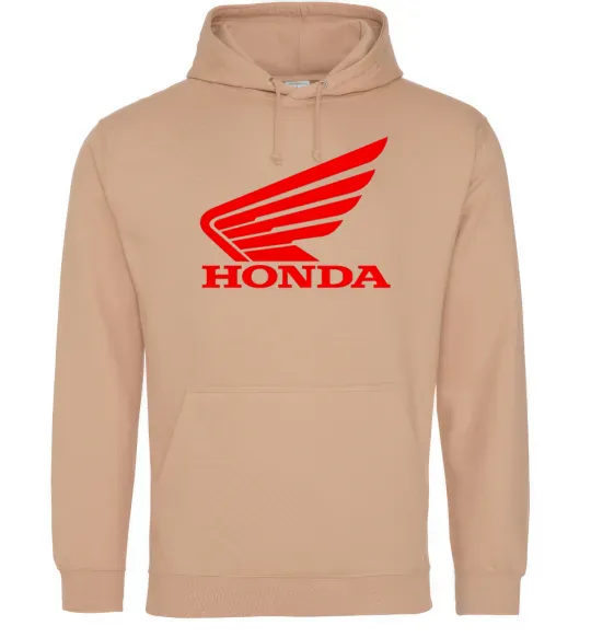 Женская толстовка (худи) honda_bike Песочный фото