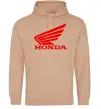 Женская толстовка (худи) honda_bike Песочный фото